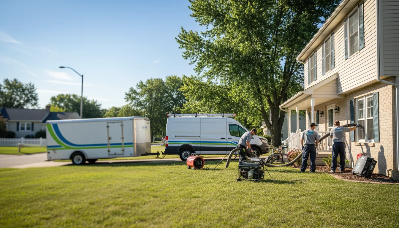 Flooded Basement Restoration And Cleanup With Repair in Okawville, IL near me